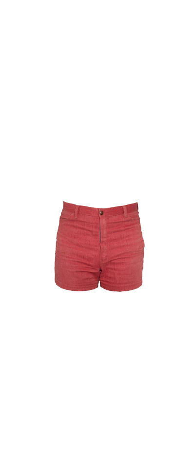 Red High Waist Shorts